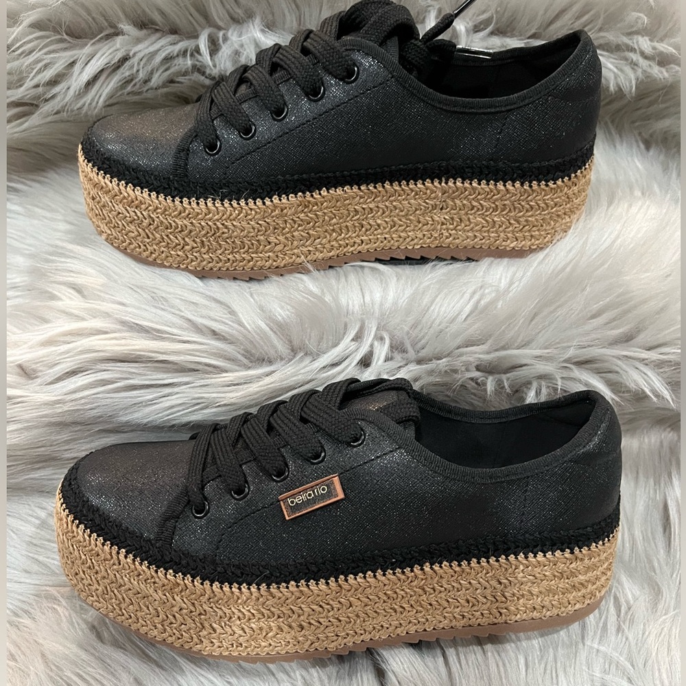 Beira Rio Women's Shoes
Espadrille Wedges Platform
Fashion Casual Sneakers Black